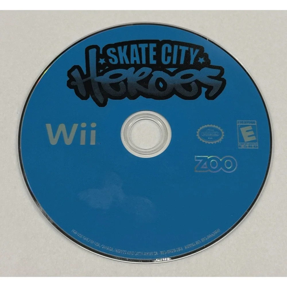 Zoo Games Skate City Heroes Nintendo Wii White Video Game